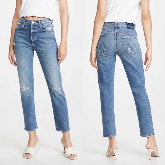 Mother Superior Trickster Ankle Straight Leg Jeans On Holy Ground Wash size 29 - Picture 7 of 13